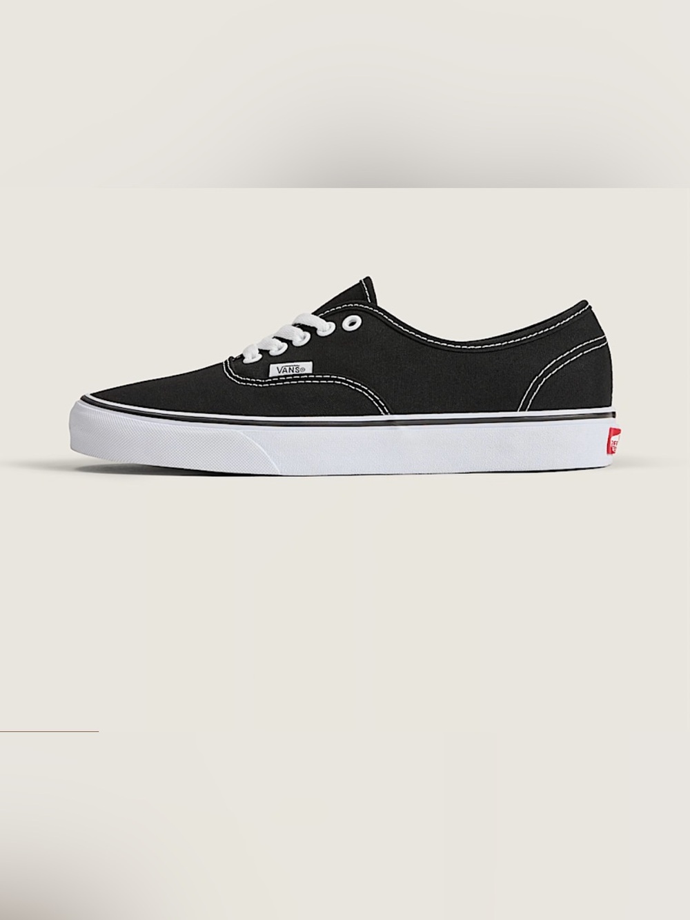 Vans Authentic Black Unisex Vans Skate Shoes Sneakers Men’s 8 Women’s 9.5 Canvas